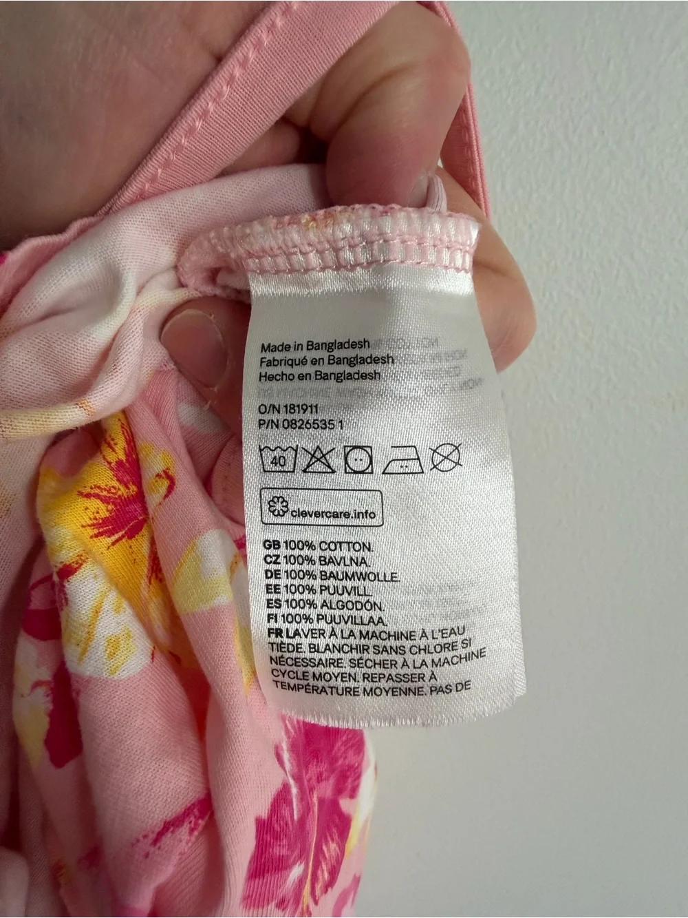 H&M girls pink